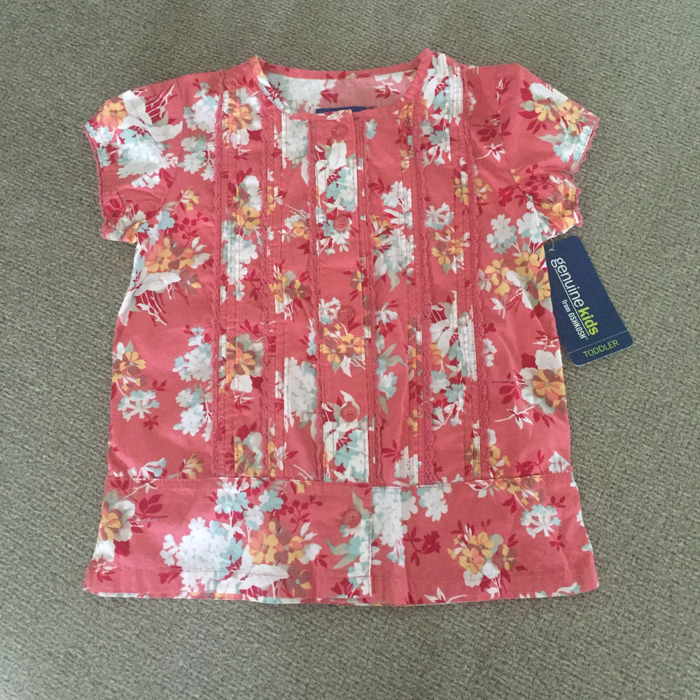 Genuine Kids Toddler Girl Flower Print Blouse
